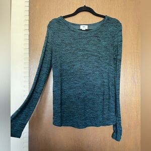 Green & black long sleeve tee